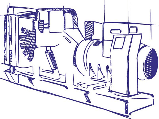ДГУ 2000 кВт 0,4 В двигатель Baudouin